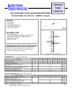 1N4933G Datasheet PDF Rectron Semiconductor