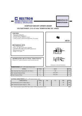 MMSZ5246B Datasheet PDF Rectron Semiconductor