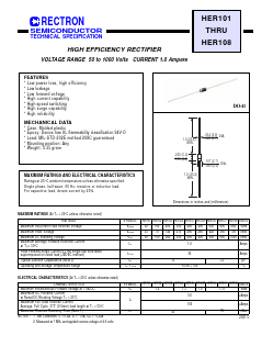 HER107 Datasheet PDF Rectron Semiconductor