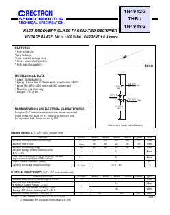1N4942G-B Datasheet PDF Rectron Semiconductor