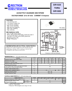 SR1030 Datasheet PDF Rectron Semiconductor