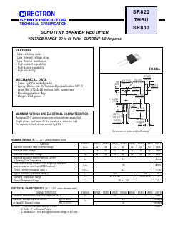 SR845 Datasheet PDF Rectron Semiconductor