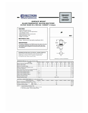 SM4006-W Datasheet PDF Rectron Semiconductor