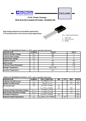 CSCL2482 Datasheet PDF Rectron Semiconductor