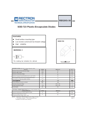 RB520G-30 Datasheet PDF Rectron Semiconductor