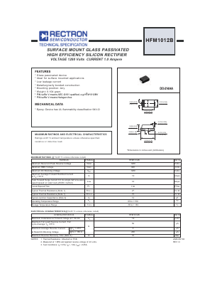 HFM1012B Datasheet PDF Rectron Semiconductor
