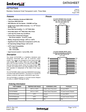 HCTS373D/SAMPLE Datasheet PDF Renesas Electronics