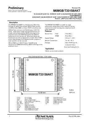 M6MGB331S8AKT Datasheet PDF Renesas Electronics