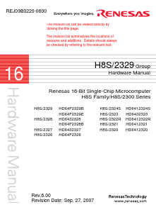 H8S2328 Datasheet PDF Renesas Electronics