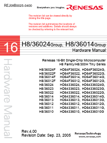 HD64F36012 Datasheet PDF Renesas Electronics