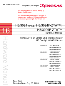 H83026 Datasheet PDF Renesas Electronics