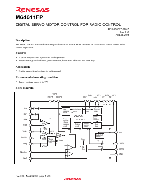 M64611FP Datasheet PDF Renesas Electronics