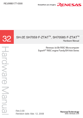 R4F70580SC Datasheet PDF Renesas Electronics