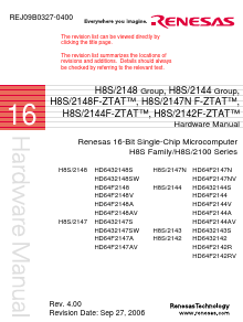 HD6432142 Datasheet PDF Renesas Electronics