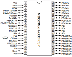 M38503M4-XXXSP Datasheet PDF Renesas Electronics