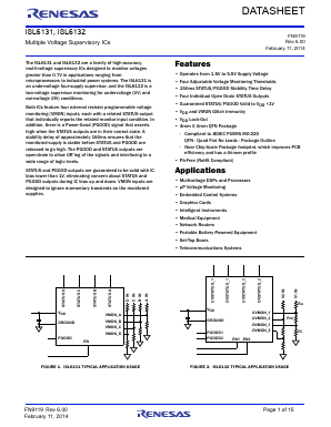 ISL6131 Datasheet PDF Renesas Electronics