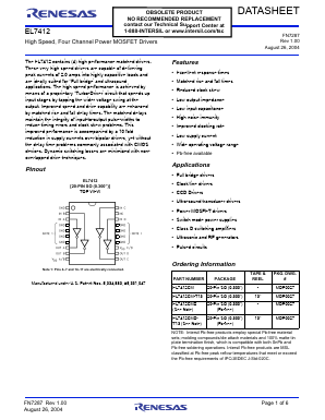 EL7412CM Datasheet PDF Renesas Electronics