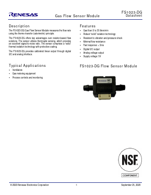 FS1023-1001-DG Datasheet PDF Renesas Electronics
