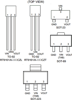 RT9161-19PZL Datasheet PDF Richtek Technology