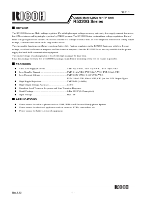 R5320G Datasheet PDF RICOH Co.,Ltd.