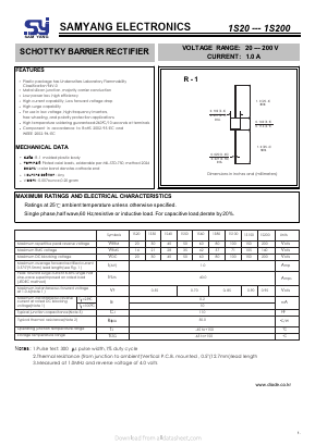 1S150 Datasheet PDF SAMYANG ELECTRONICS CO.,LTD.