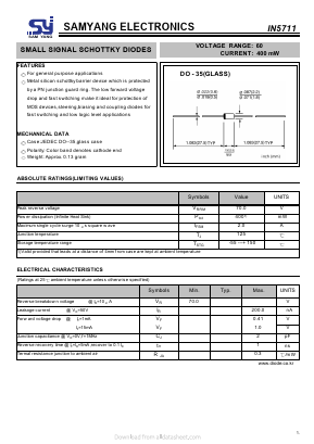 IN5711 Datasheet PDF SAMYANG ELECTRONICS CO.,LTD.