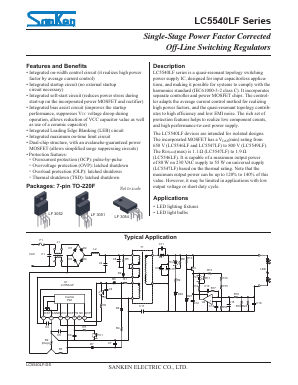 LC5540LF Datasheet PDF Sanken Electric co.,ltd.