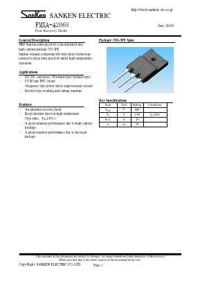 FMXA-4206S Datasheet PDF Sanken Electric co.,ltd.