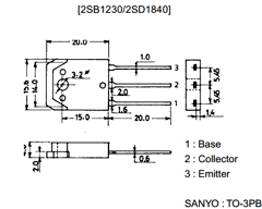 2SB1230 Datasheet PDF SANYO -> Panasonic