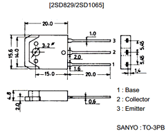 2SB829 Datasheet PDF SANYO -> Panasonic