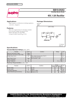 SB10-04A3 Datasheet PDF SANYO -> Panasonic