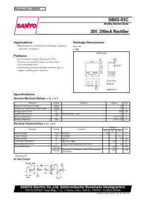 SB02-03C Datasheet PDF SANYO -> Panasonic