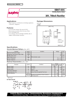 SB07-03C Datasheet PDF SANYO -> Panasonic