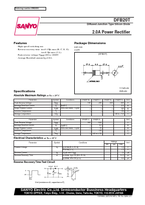 DFB20T Datasheet PDF SANYO -> Panasonic