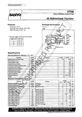 DTN8G Datasheet PDF SANYO -> Panasonic