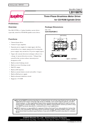 LB11997H Datasheet PDF SANYO -> Panasonic