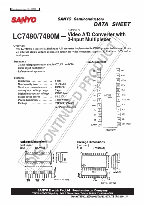 LC7480M Datasheet PDF SANYO -> Panasonic