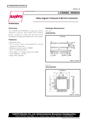 LC89080Q Datasheet PDF SANYO -> Panasonic
