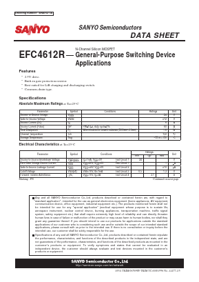 EFC4612R Datasheet PDF SANYO -> Panasonic