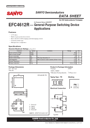 EFC4612R-TR Datasheet PDF SANYO -> Panasonic