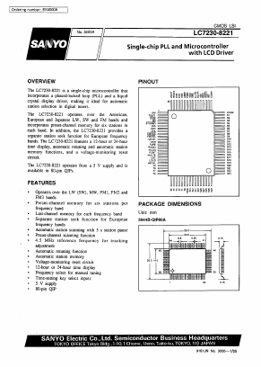 LC7230-8221 Datasheet PDF SANYO -> Panasonic