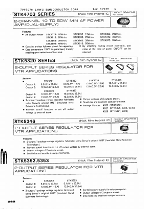 STK5321 Datasheet PDF SANYO -> Panasonic