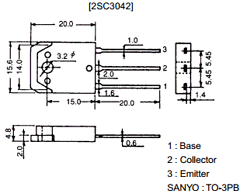 2SC3042 Datasheet PDF SANYO -> Panasonic