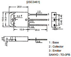 2SC3461 Datasheet PDF SANYO -> Panasonic