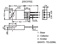 2SC3752 Datasheet PDF SANYO -> Panasonic
