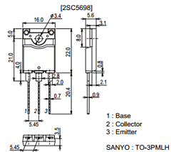 2SC5698 Datasheet PDF SANYO -> Panasonic