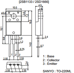 2SD1666 Datasheet PDF SANYO -> Panasonic