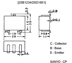 2SB1234 Datasheet PDF SANYO -> Panasonic