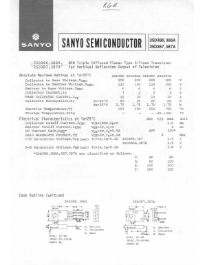 2SD386 Datasheet PDF SANYO -> Panasonic