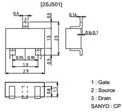 2SJ501 Datasheet PDF SANYO -> Panasonic